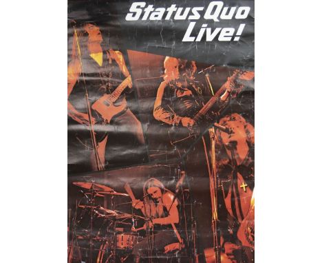 THE GREAT BRITISH MUSIC FESTIVAL 1976 ORIGINAL GIG POSTER. In very good condition with just a few small edge tears - Featurin