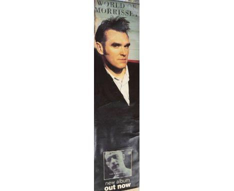 MORRISSEY ( The Smiths ) A LARGE WINDOW PROMOTIONAL DISPLAY / POSTER - Shop Display for the album `World of Morrissey`It meas