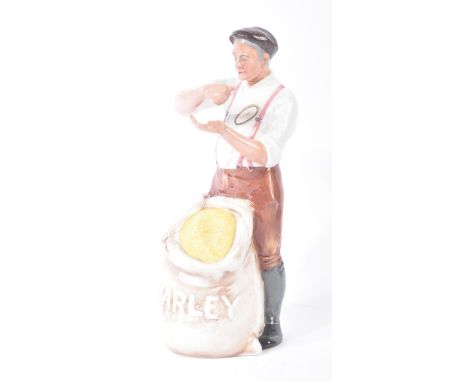 Royal Doulton – Farmer (HN3195) & Farmer's Wife (HN1364) – hand painted ceramic figure / figurine of a farmer and farmers wif