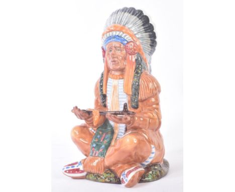 Royal Doulton – The Chief – HN2892 – a hand painted ceramic figure / figurine of an Indian Chief. Maker’s marks to base. Meas