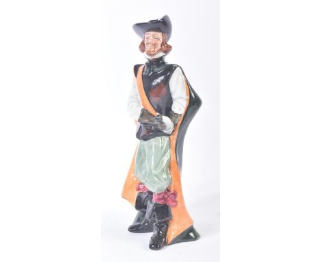 Royal Doulton – Cavalier – HN2716 – a hand painted ceramic figure / figurine of a cavalier soldier in feathered hat. Maker’s 