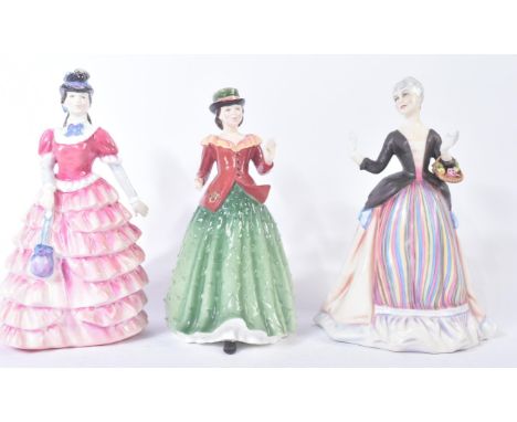 Royal Doulton - The Gentle Arts Flowering Arrangements HN3040 Limited Edition No. 571, Holly HN3647 and Diane HN3604 - a coll