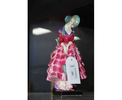 PARAGON GVI MARRIAGE TWIN HANDLED CUP
along with an early Royal Doulton lady figure 'Priscilla' (damaged) and a Lladro figure