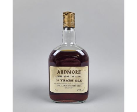 Ardmore 15 Year Old - W M Teacher 1980's - 75cl - 45.7% Vol. Extremely Rare One of just 600 Bottles   (Please note loose caps