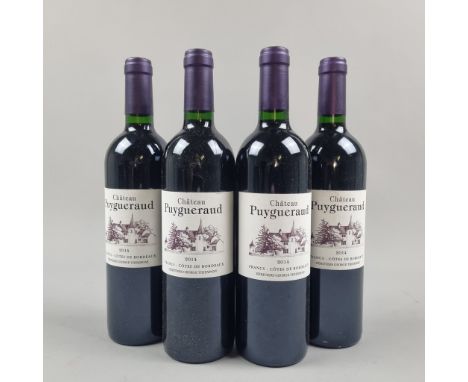 4 Bottles Chatea Puygueraud 2014 - Cotes de Bordeaux  