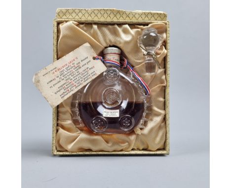 Remy Martin Louis XIII Grande Champagne Cognac Miniature Circa 1950/60's.   (Please note fill level and significant damage to