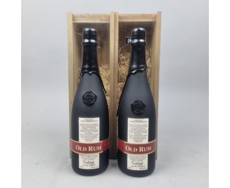 *+VAT*  2 Bottles Gosling's Family Reserve Rum in individual OWC's. Bottle Numbers 716/03 and 771/03.   Please Note: This lot