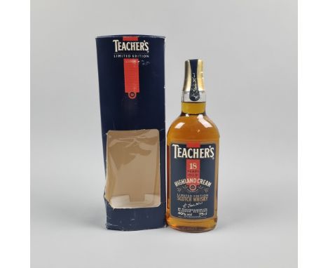 Teacher's Highland Cream 18 Year Old Limited Edition Scotch Whisky 1980's - 75cl  (Please note slight damage to box)  Whisky 