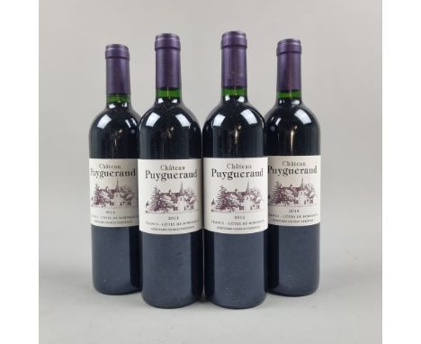 4 Bottles Chatea Puygueraud 2014 - Cotes de Bordeaux