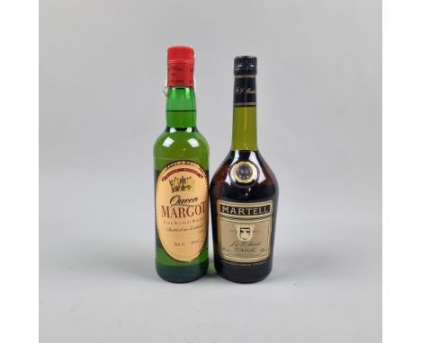 2 Bottles Spirits to include: Queen Margot Blended Scotch Whisky and Martell VS Cognac  