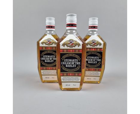 3 Bottles of Stewarts Cream of the Barley Blended Scotch Whisky 1980's - 75cl  Whisky  