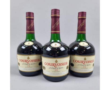 3 Bottles Courvoisier VS Cognac  