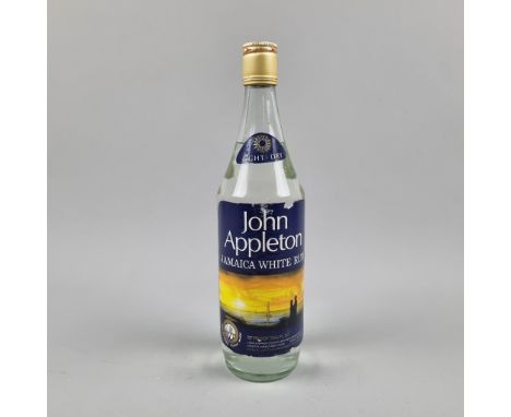 John Appleton Jamaica White Rum 1970's - 70 Proof-26 2/3 Fl Oz - Wray & Nephew -  Imported to the UK by J.C. McLaughlin Ltd. 