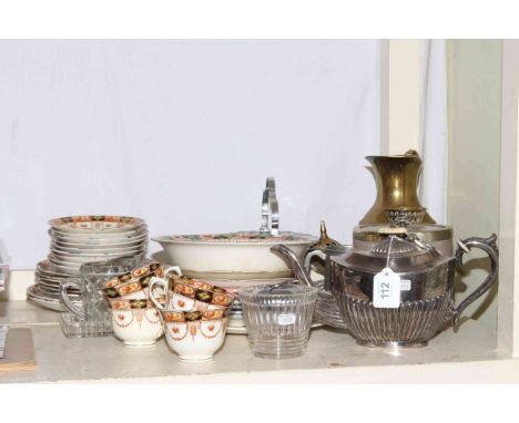 Royal Albert, glass, metalwares, teapot, biscuit jar.