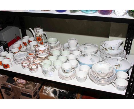 Royal Albert, Myott, Studio tea and dinner sets including tureens, teapot.