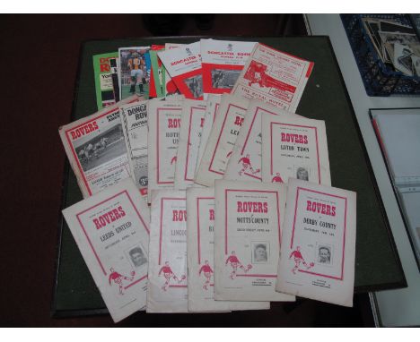 Doncaster Rovers Programmes 53-4 V. Plymouth, 54-5 v. Derby, Notts County, Birmingham, Lincoln, Leeds, Aston Villa, F.A Cup, 