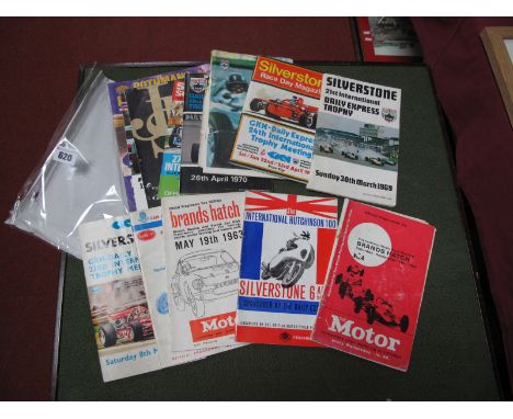 Motorsports - Silverstone (Daily Express) International Trophy Programmes, 1963, 1969, 70, 71, 72, 75. 1963 programmes for Fo