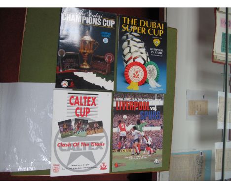 Liverpool in Non-European Destination Programmes, 1989 Dubai Cup v. Celtic, circa 1986 Dubai Super Cup v. Celtic, 1991 Caltex
