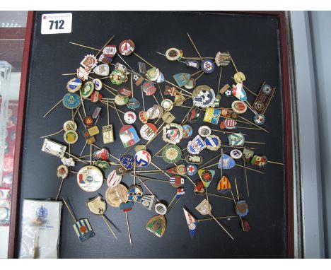 Football Club Stick Pins, mainly foreign sides, (over 90)