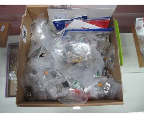 Enamelled Football Badges, with original packaging, quantity of pride of the north badges, Esso coins etc.