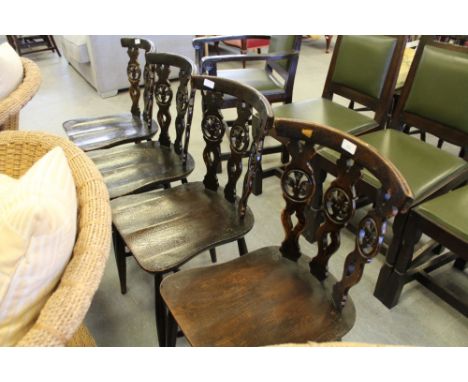Set of four Ercol chairs