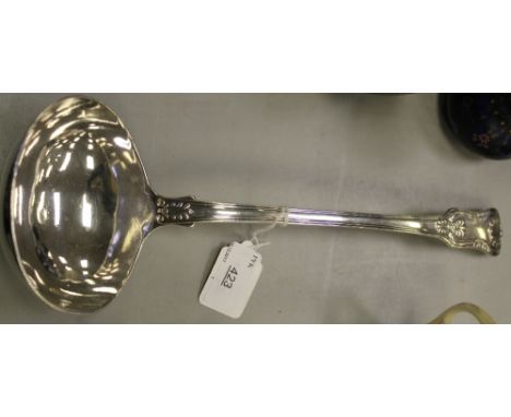 George III silver ladle