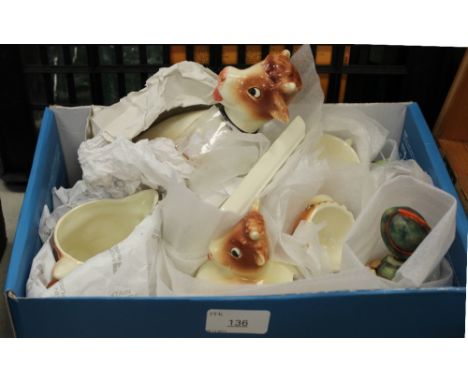W Goebel - 5 pieces Daisybelle range and 3 figurines of children (all from 1960s)