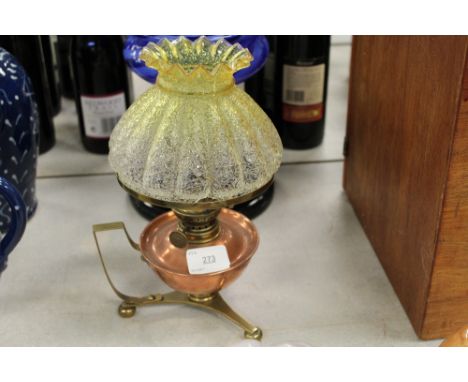 Benson style oil lamp (shade cracked)