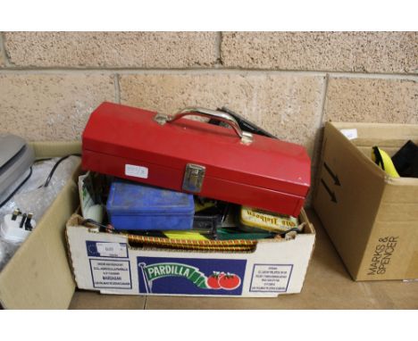 Box of tools, spanners, hammers etc