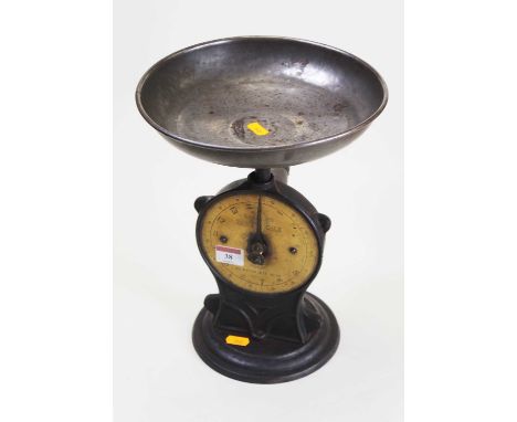 A set of Salter's Improved Family Scales, with brass dial, h.33cm