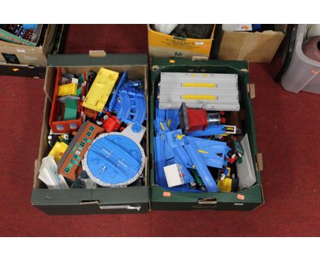 Two boxes of Thomas the Tank Engine model railway