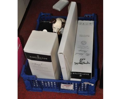 A collection of miscellaneous items to include Dartington Crystal wine glasses, various Concord related effects to include st