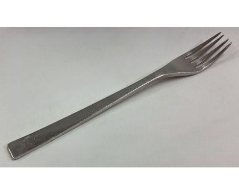 A large silver fork. London 1966. By Gerald Benney. Approx. 70 grams. Est. £60 - £80.