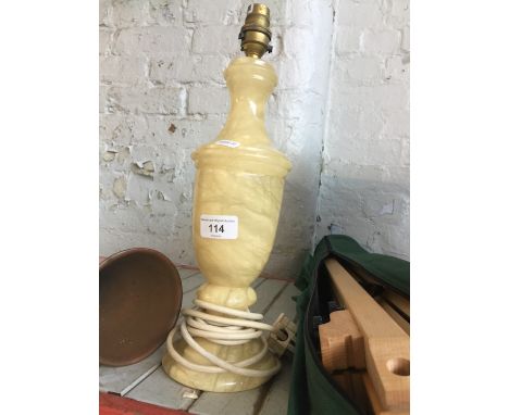 An onyx lamp 