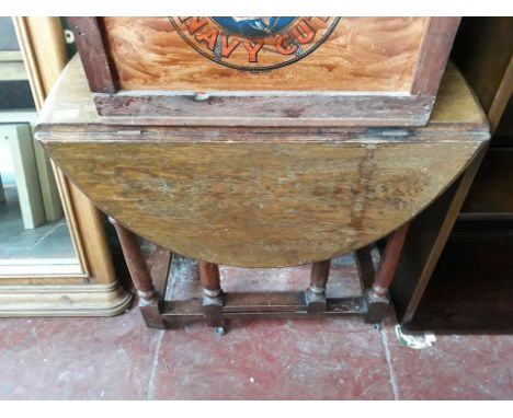 A small gate leg table 