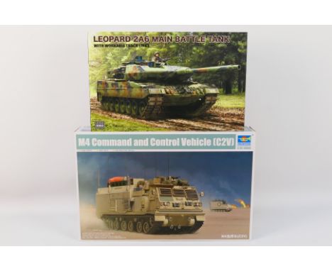 Trumpeter - Ryefield - Two boxed model kits comprising Trumpeter 1:35 scale M4 Command and Control Vehicle (C2V) 01063 and Ry
