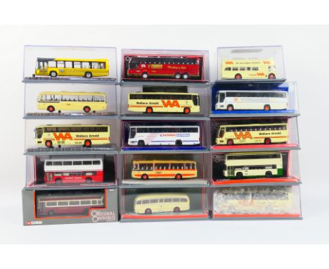 Corgi Original Omnibus - A boxed group of 15 diecast 1:76 scale model buses from Corgi OO. Lot includes Yorkshire Traction Le
