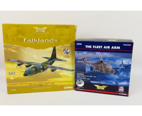 Corgi Aviation Archive - Two boxed Corgi Aviation Archive Limited Edition diecast model aircraft. Lot consists of AA31305 1:1