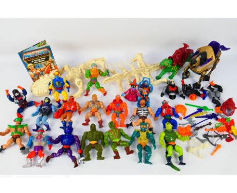 Mattel - MOTU - A collection of vintage Masters Of The Universe Figures including He-Man, Battle Cat, Skeletor, Kobra Khan, B