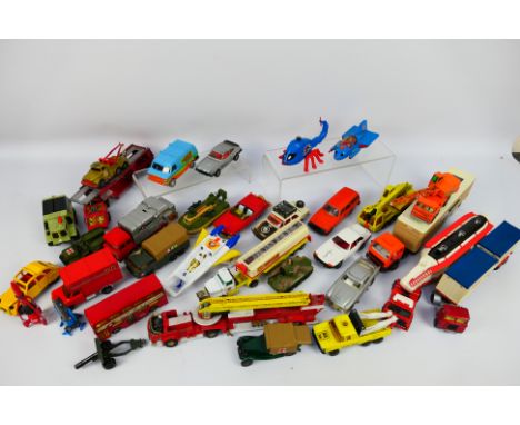 Matchbox - Corgi - Dinky - A group of unboxed vehicles with TV related models James Bond Aston Martin DB5, Citroen 2CV, Super