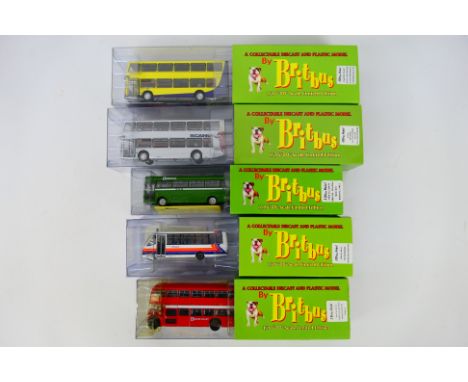 Britbus - Five boxed Limited Edition diecast 1:76 model buses from Britbus. Lot consists of Britbus LHW-01B Bristol LH Bristo