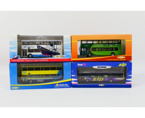 Creative Master Northcord Ltd (CMNL) - Four boxed 1:76 scale diecast model buses from CMNL. Lot consists of IEBUS 0005 Alexan