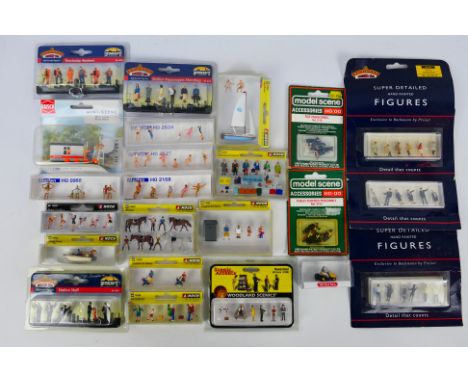 Noch - Merten - Bachmann - Others - A collection of 23 boxed HO / 1:87 gauge scenic figures. Lot includes Noch 15957 Sexy Lad