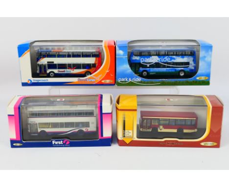 Creative Master Northcord Ltd (CMNL) - Four boxed 1:76 scale diecast model buses from CMNL. Lot consists of UKBUS 6004 Alexan