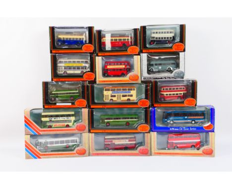 EFE - 15 boxed diecast 1:76 scale model buses from EFE. Lot includes Leyland TS7 Tiger 'West Riding' which is repainted by Wa