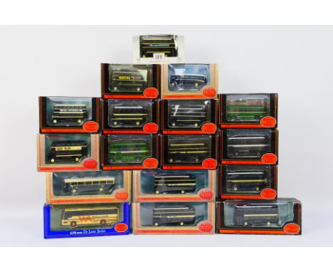 EFE - A boxed brigade of 17 diecast model buses in 1:76 scale from EFE. Lot includes East Yorkshire Motor Services Double Dec