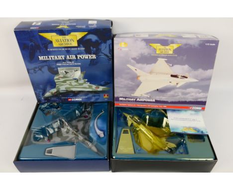 Corgi Aviation Archive - Two boxed diecast model aircraft from Corgi AA. Lot consists of AA36401 Limited Edition 1:72 scale E