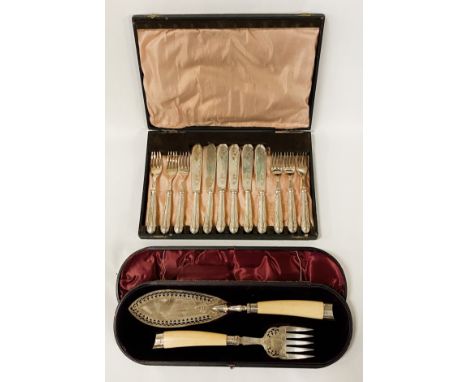 HM SILVER HANDLED CUTLERY &amp; KNIFE SET