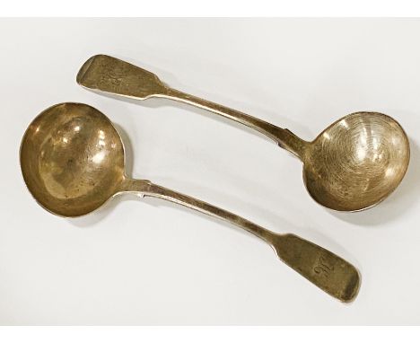 WILLIAM 1V (1836) HM SILVER SMALL LADLE - APPROX 93 GRAMS - MONOGRAMED