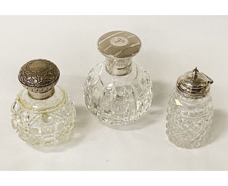 THREE HM SILVER TOP BOTTLES